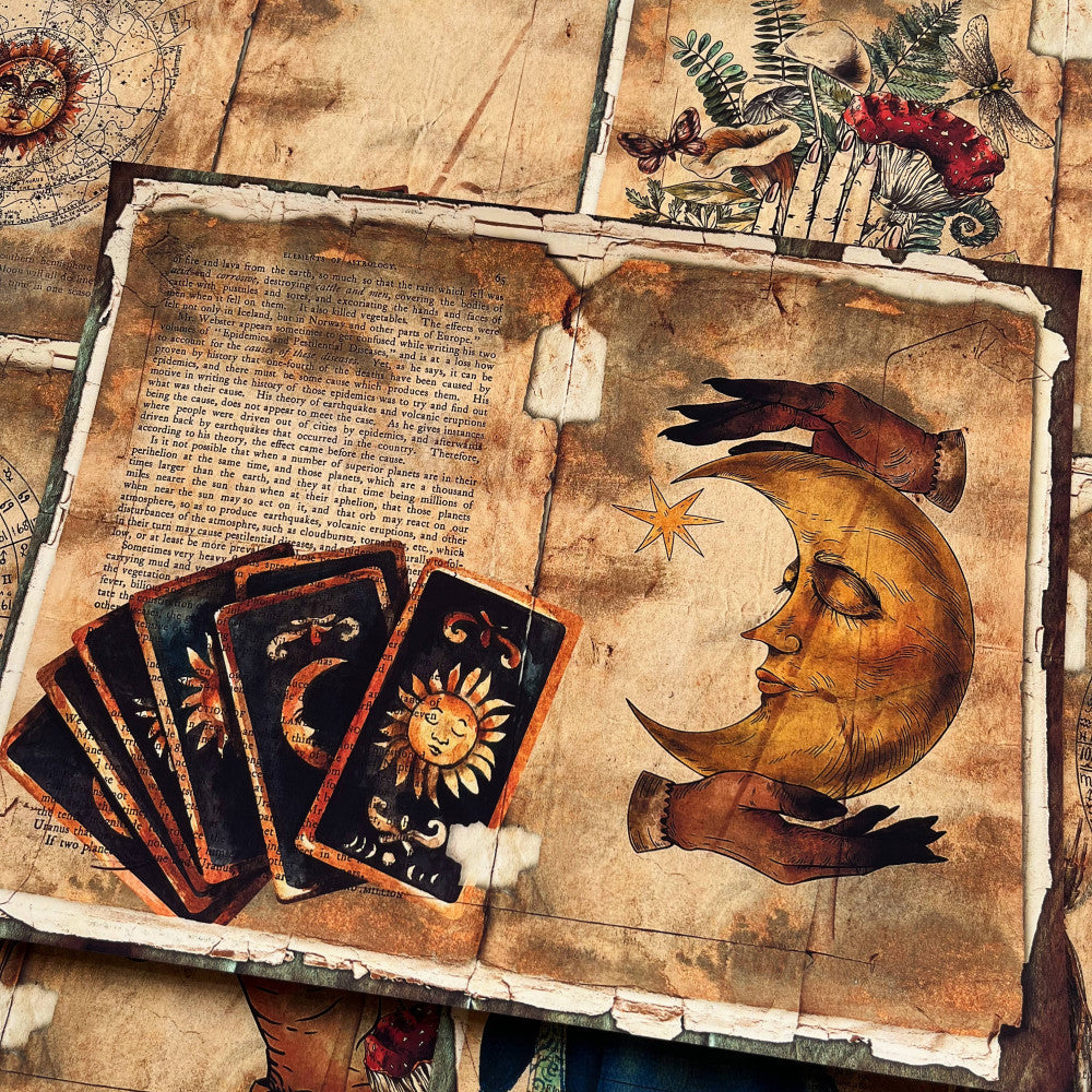 Retro Shadow Book Background Paper 26cm 20cm image 0