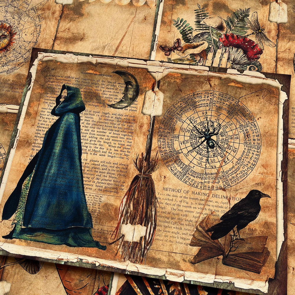 Retro Shadow Book Background Paper 26cm 20cm image 2