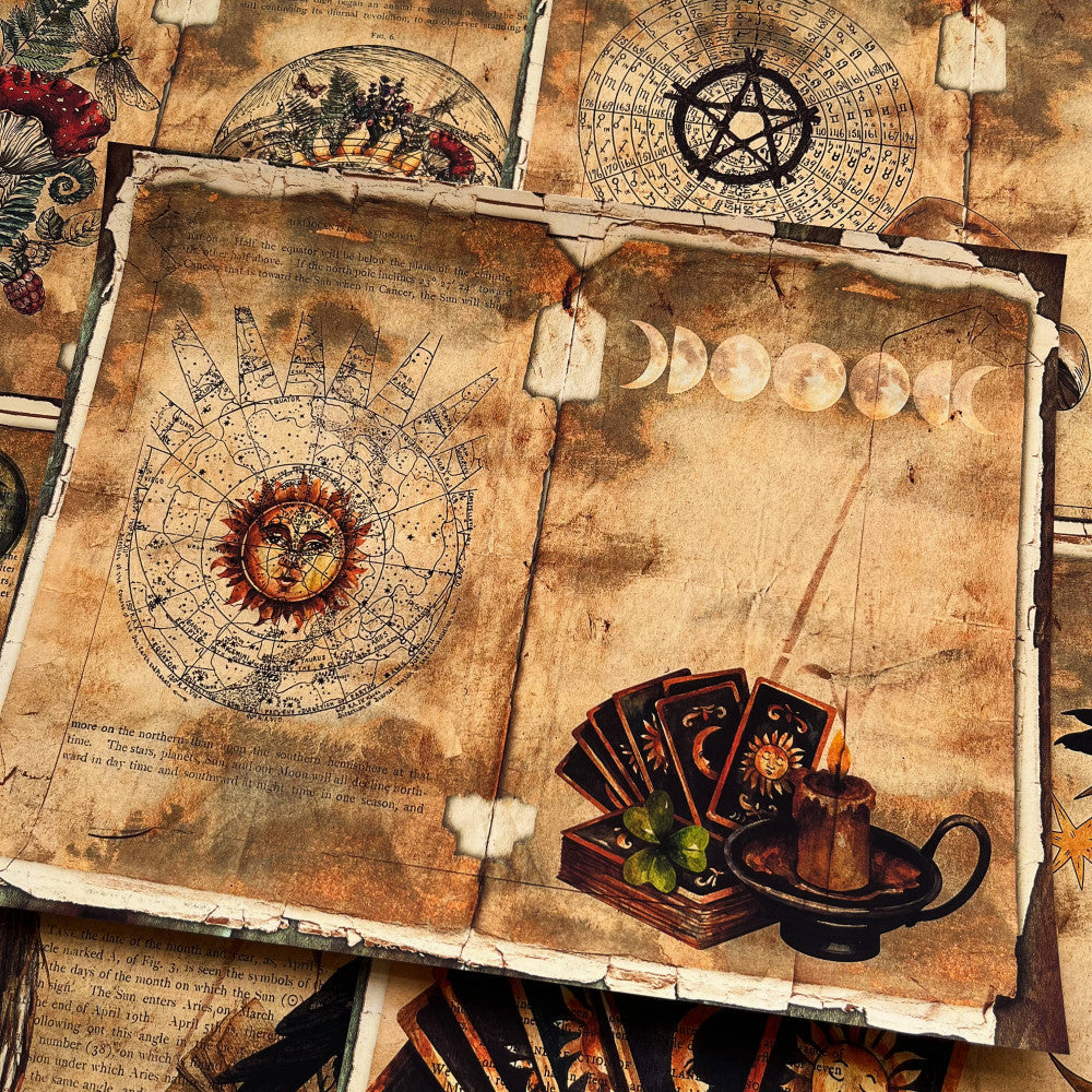 Retro Shadow Book Background Paper 26cm 20cm image 4
