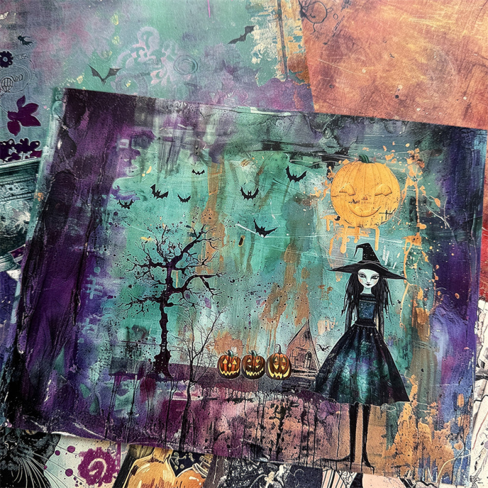 Medieval Large Size Gothic Ghost Castle Background Paper 26cm 20cm image 2