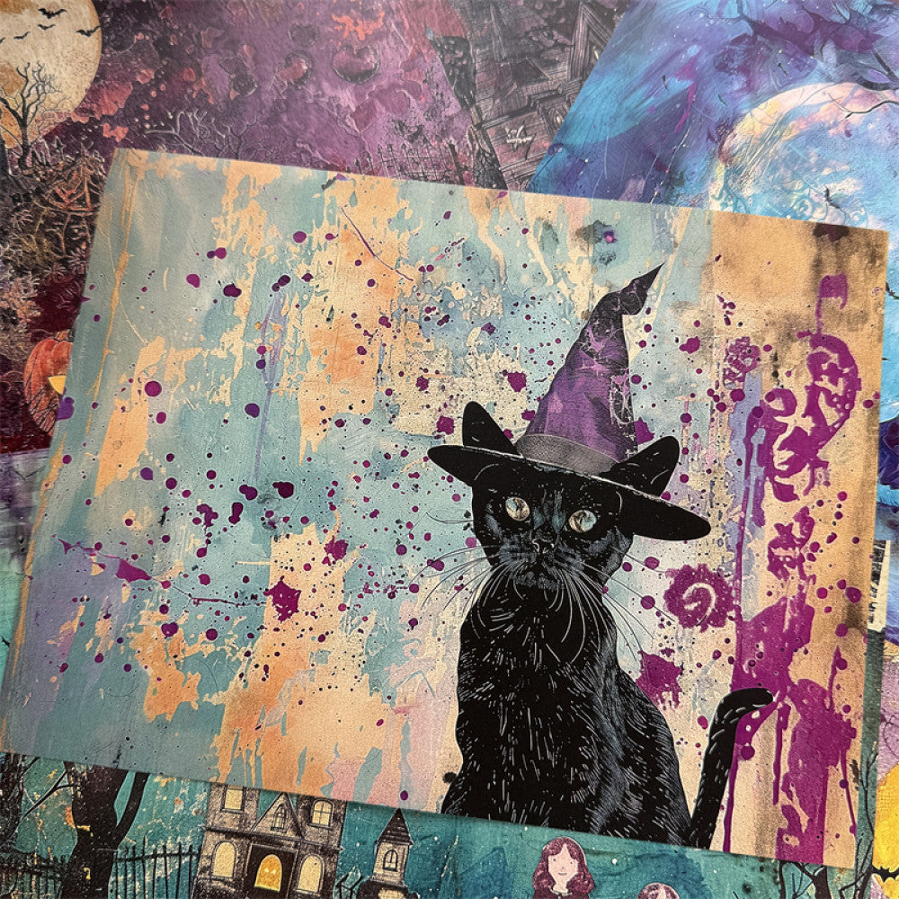 Medieval Large Size Gothic Ghost Castle Background Paper 26cm 20cm image 3