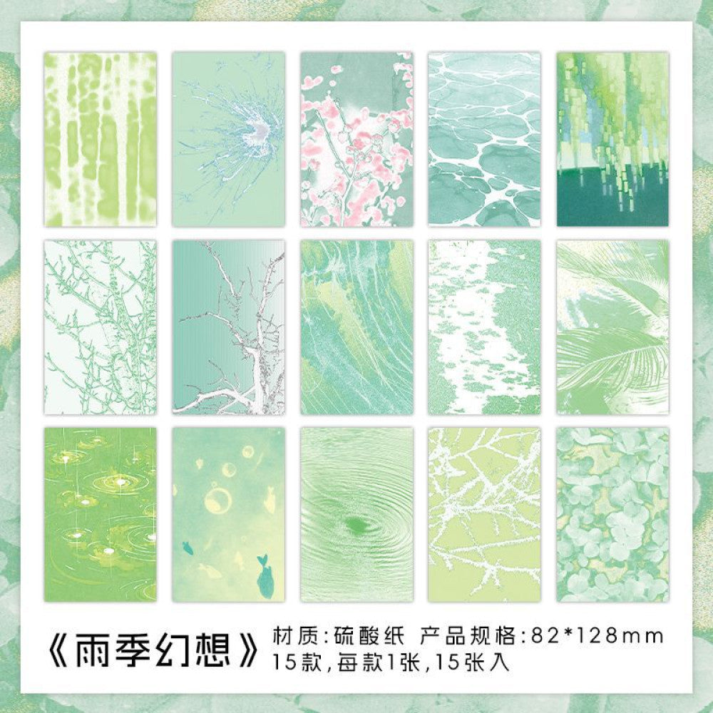 Memories Series Material Paper 15 Sheets