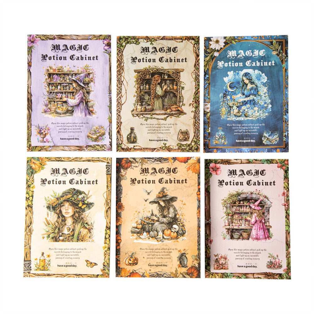 Magic Medicine Cabinet Series Dual Material Sticker Book 6 Types image 4