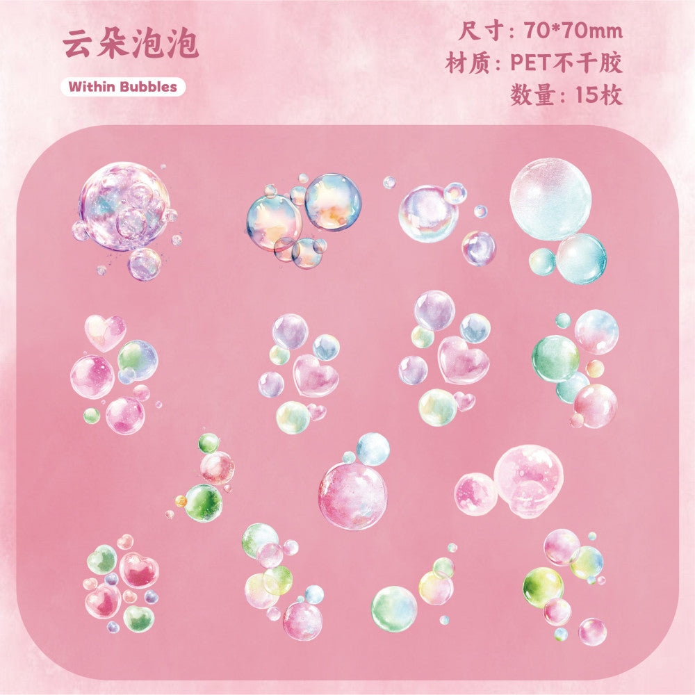Dream Bubble Wonderland Series PET Stickers 6 Types image 5
