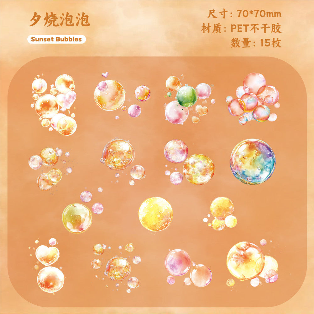 Dream Bubble Wonderland Series PET Stickers 6 Types image 8
