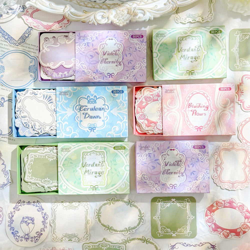 Dark color tour series notebook base material paper 4 types 25 pcs image 0