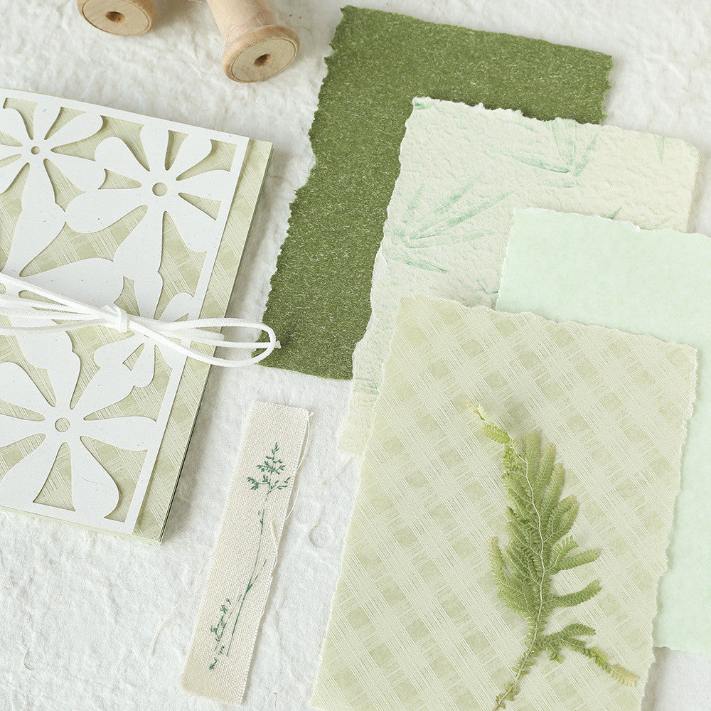 Flowing Years and Warmth Series Material Paper 6 types 32 Sheets