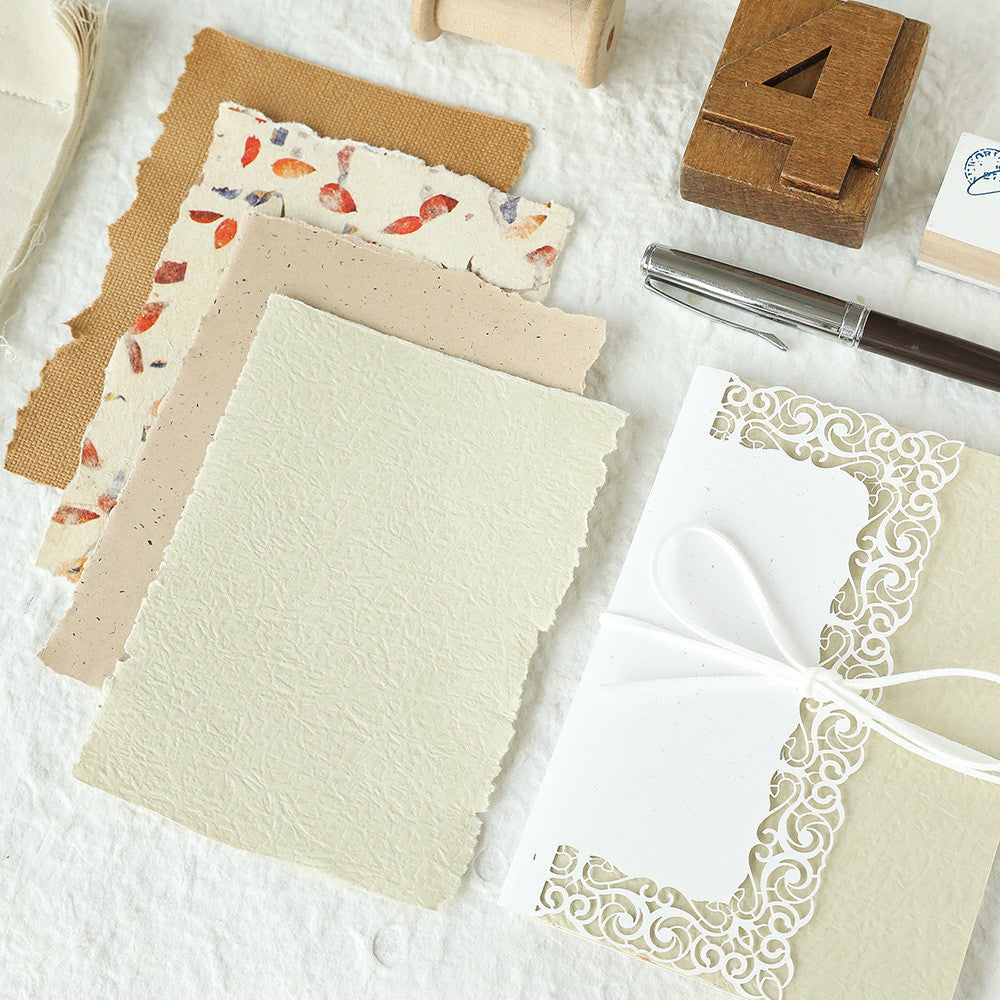 Flowing Years and Warmth Series Material Paper 6 types 32 Sheets