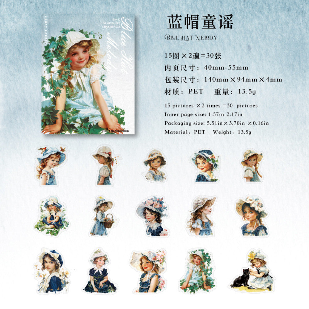 Character Base Collage Material Notebook Stickes 6 Types image 6