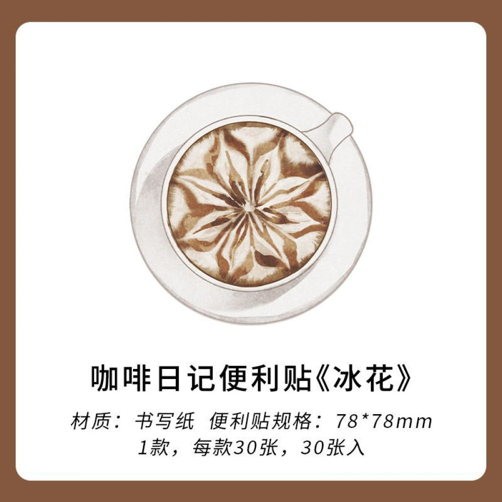 Coffee diary series PET stickers 30 sheets 4 types image 6