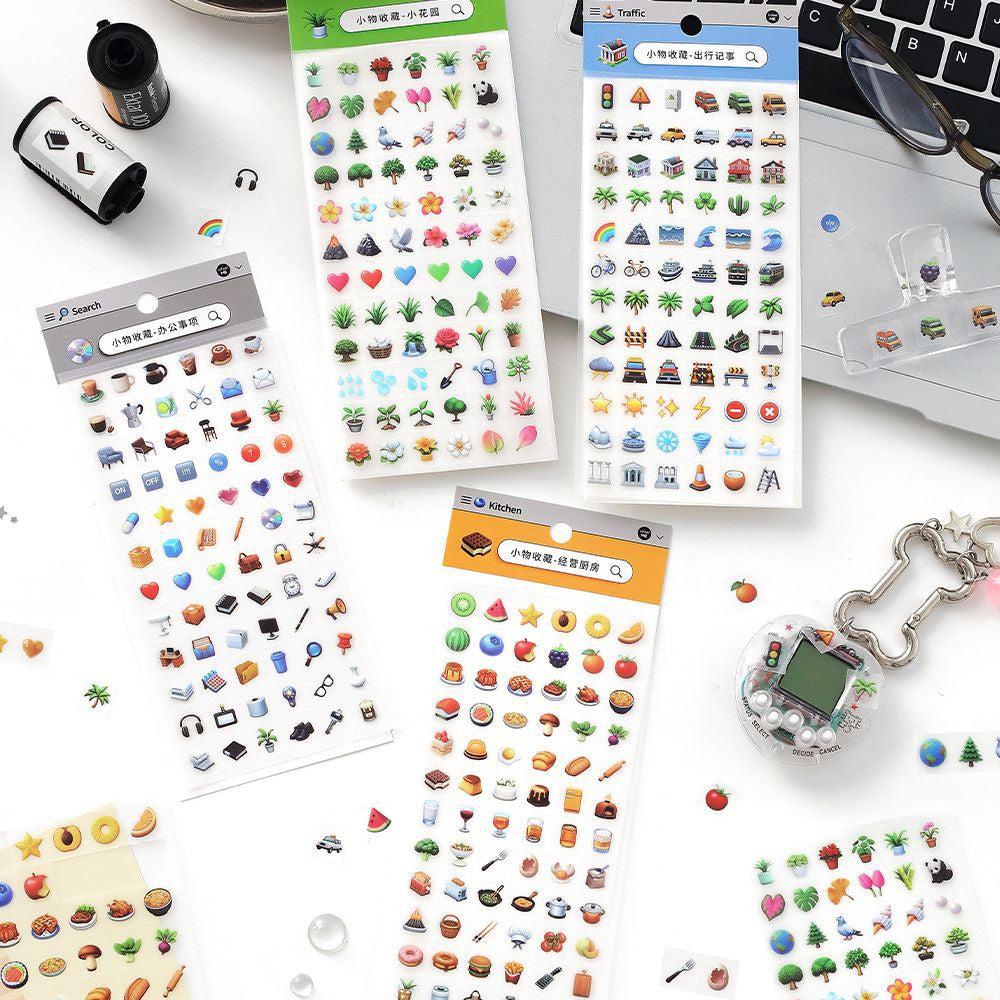 Small Collection Creative PET Stickers 4 Types image 0