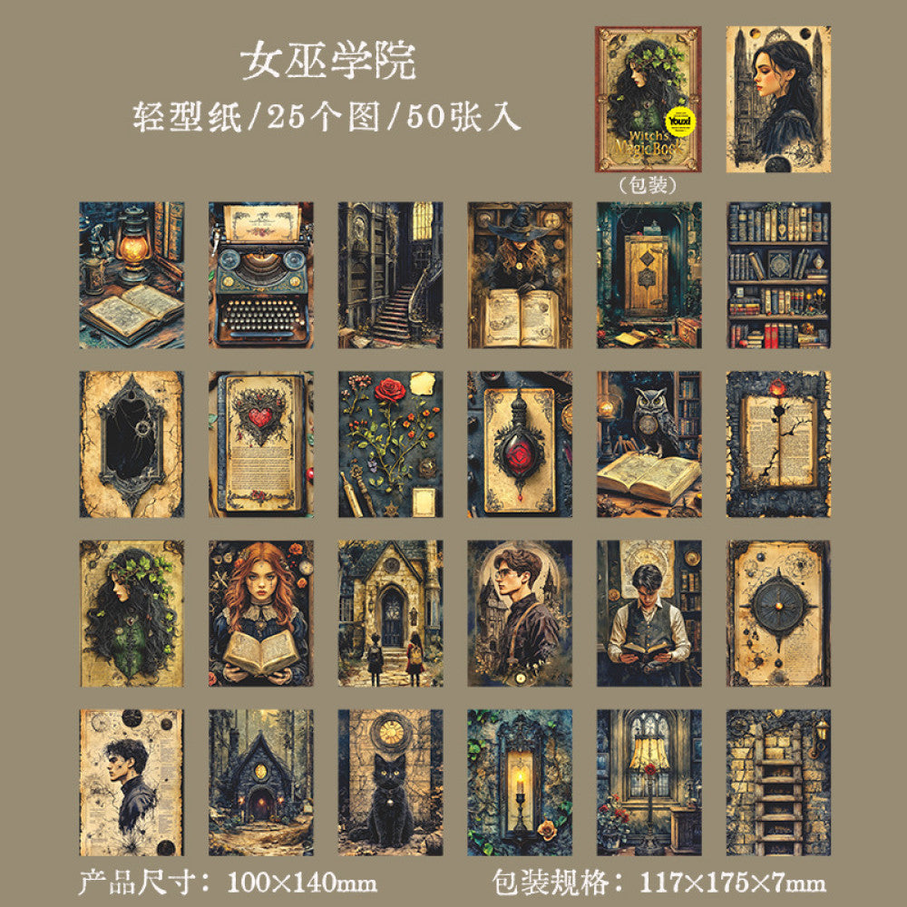 Witch's Magic Book Series Material Paper Notebook  6 Types