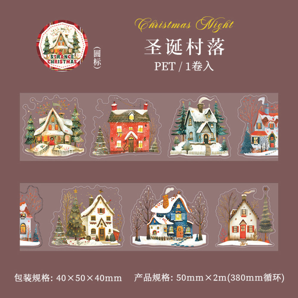 Christmas Theme Die Cut PET Tape 6 Types 5cm / 2m