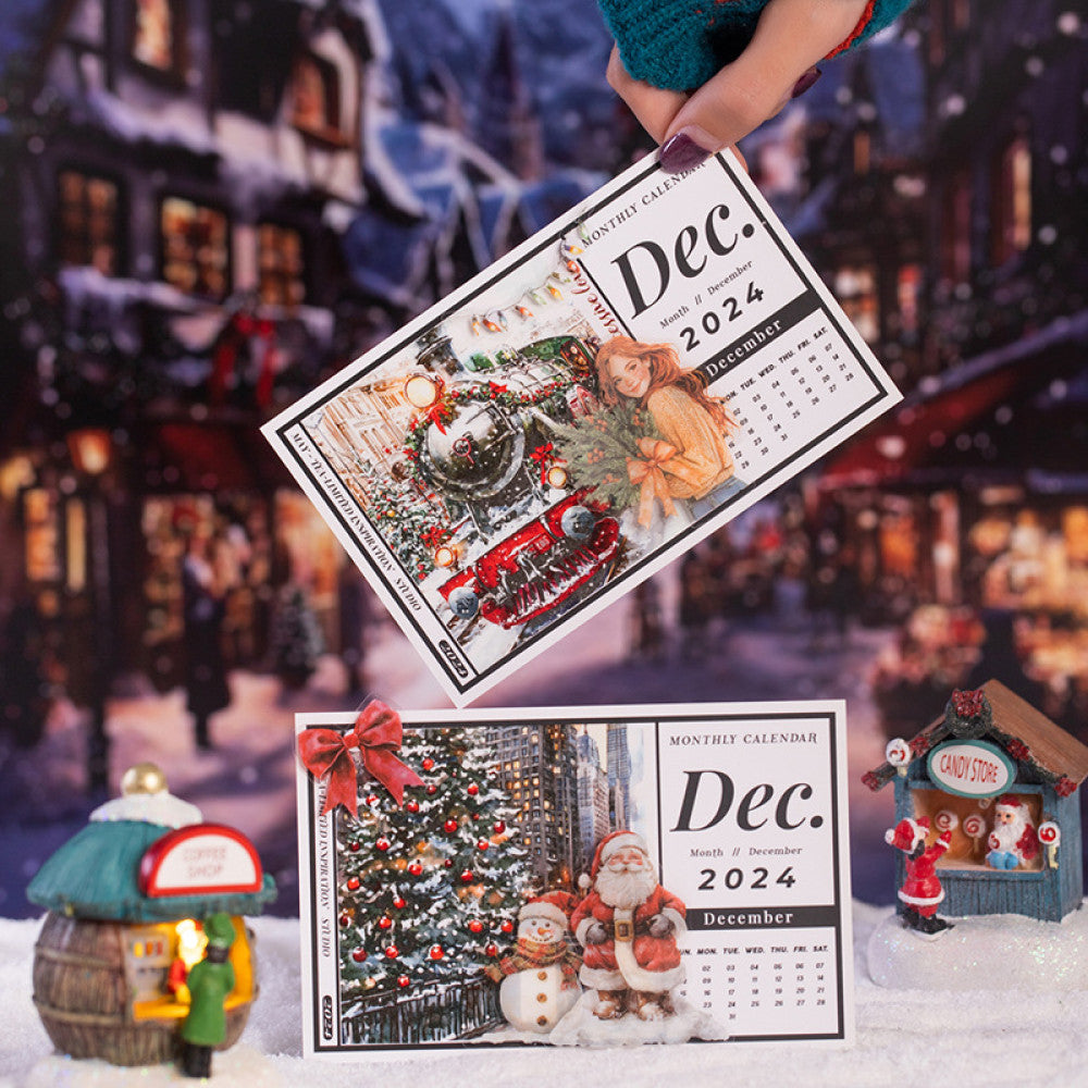 Christmas City Series Large Size Background Washi Tape 6 Types 8cm 2m image 3