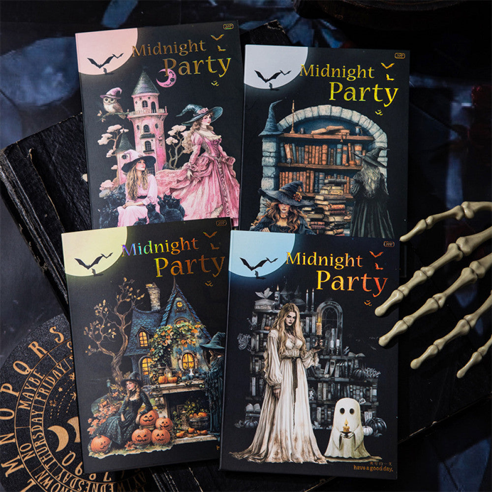 Midnight Party Series Gothic Dark Style Sticker Book 4 Styles image 0