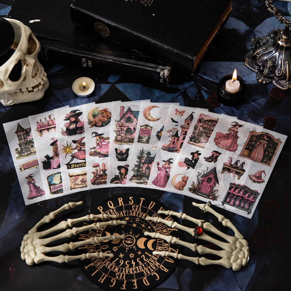 Midnight Party Series Gothic Dark Style Sticker Book 4 Styles image 1