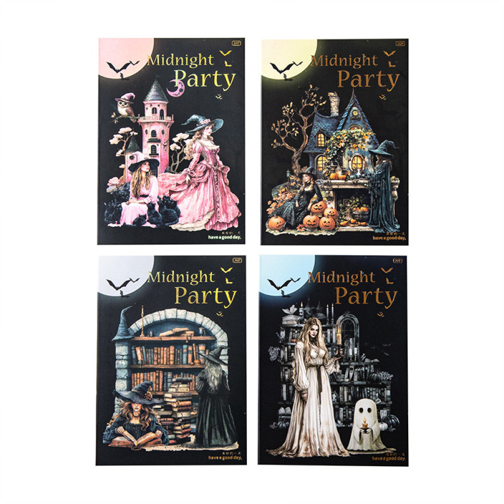 Midnight Party Series Gothic Dark Style Sticker Book 4 Styles image 4