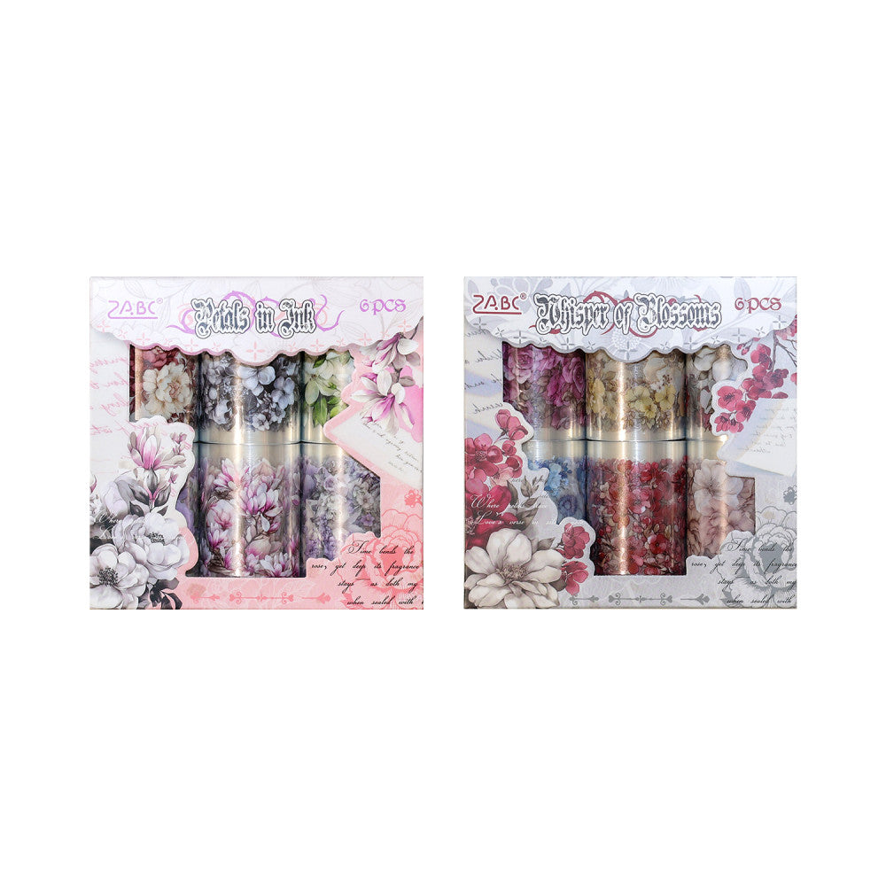Flower Covering Series PET tape set 2 Types 6cm 2m image 4