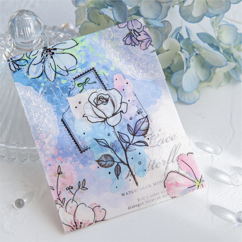 Flower Dream Series PET Stickers 6 Styles 20 Sheets image 2
