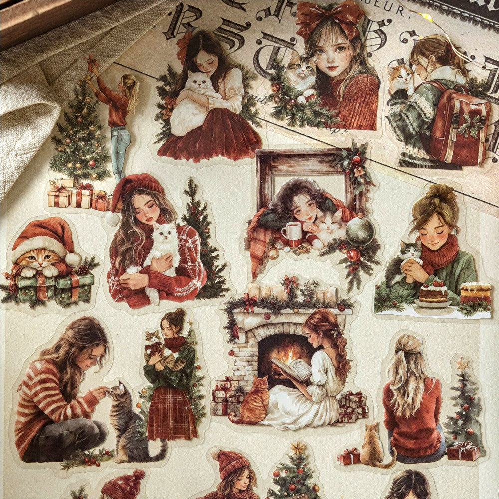 Christmas Era Series PET stickers 4 Styles 30 Sheets image 4