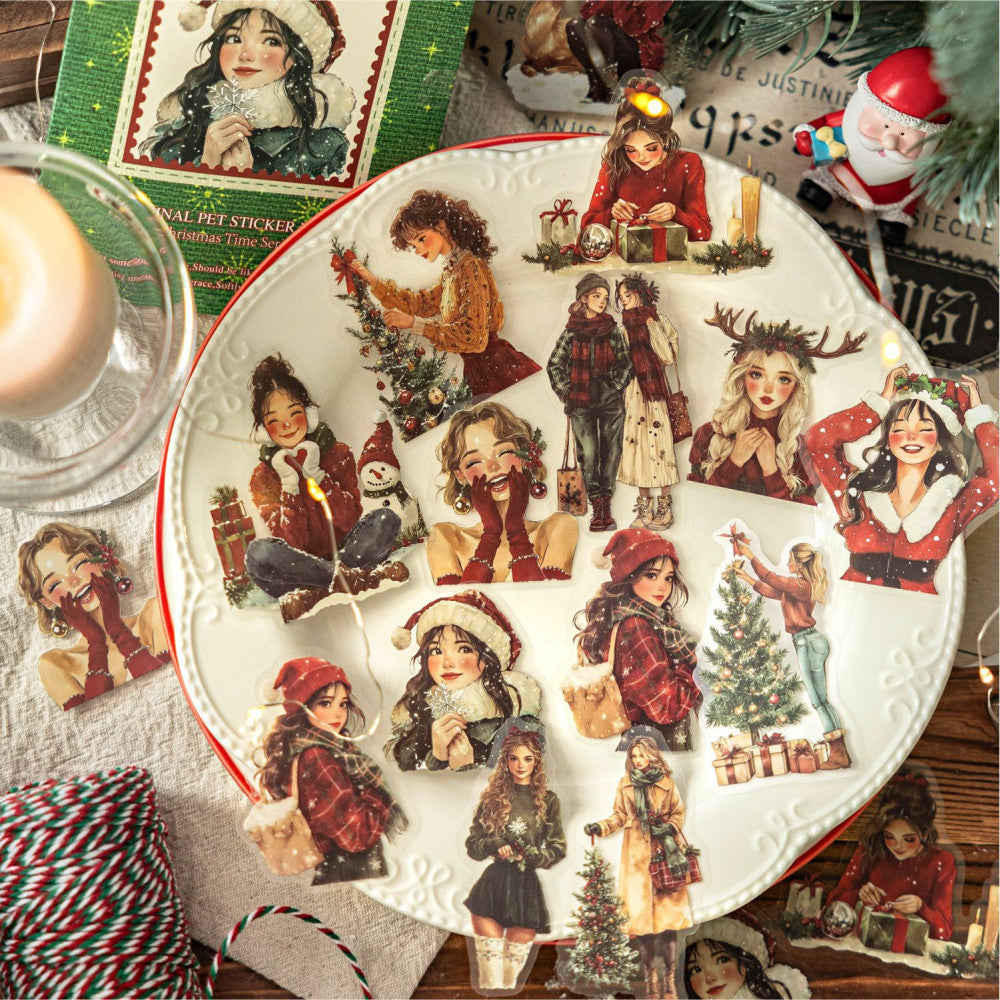 Christmas Era Series PET stickers 4 Styles 30 Sheets image 6