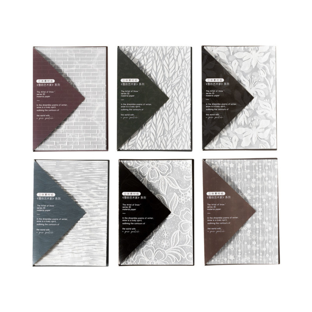 Snow Artist Series 3D Foaming Sulfuric Acid Material Paper 6 Types image 5