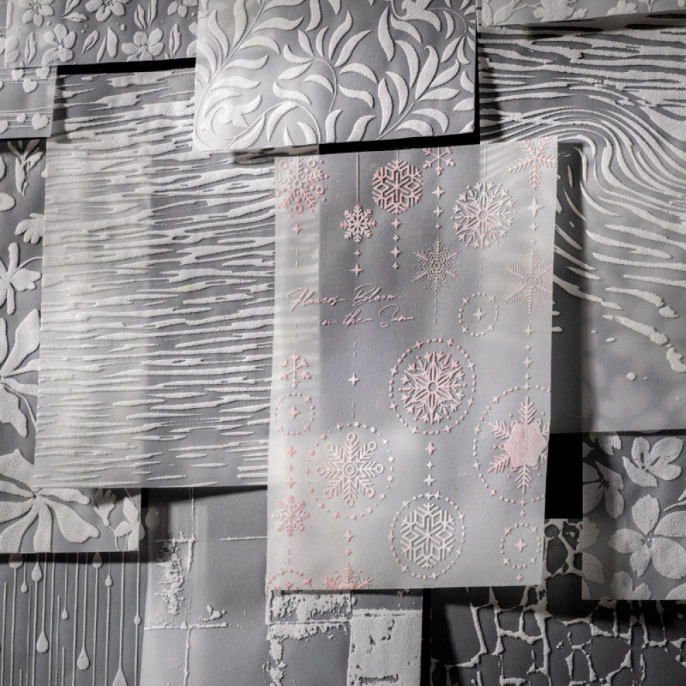 Snow Artist Series 3D Foaming Sulfuric Acid Material Paper 6 Types image 0