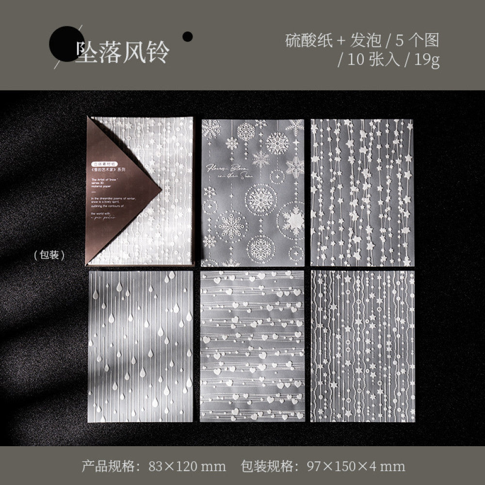Snow Artist Series 3D Foaming Sulfuric Acid Material Paper 6 Types image 11