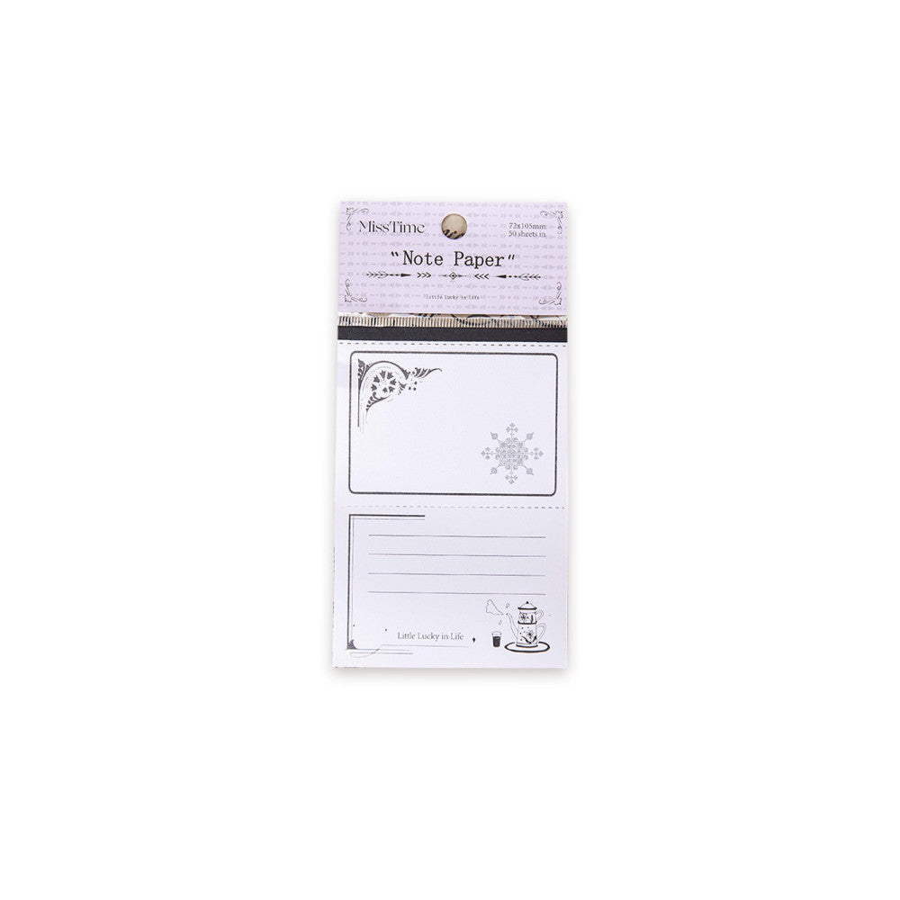 Retro Notes One Day One Night Series paper 50 Sheets 6 Options image 4