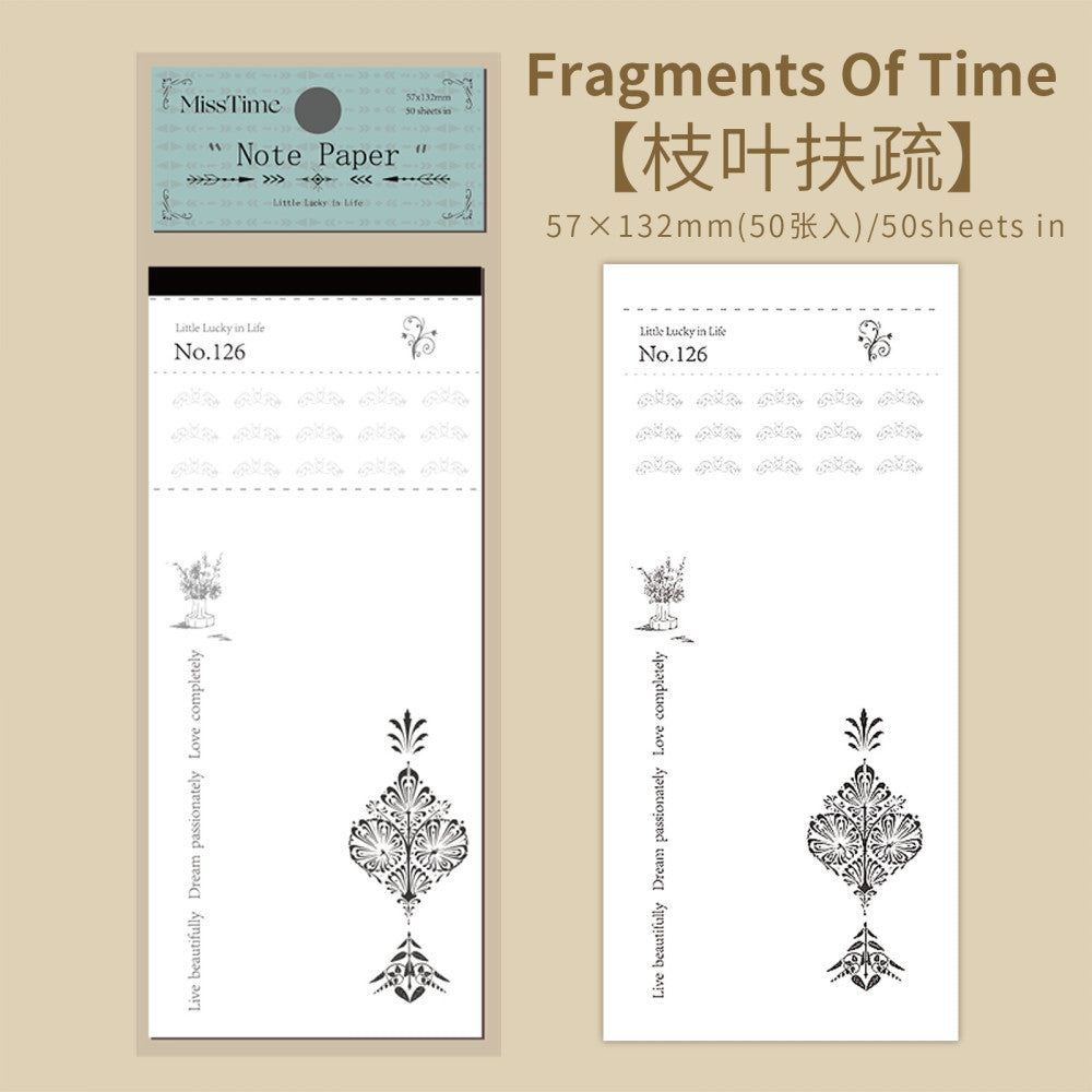 Retro Notes One Day One Night Series  paper 50 Sheets  6 Options