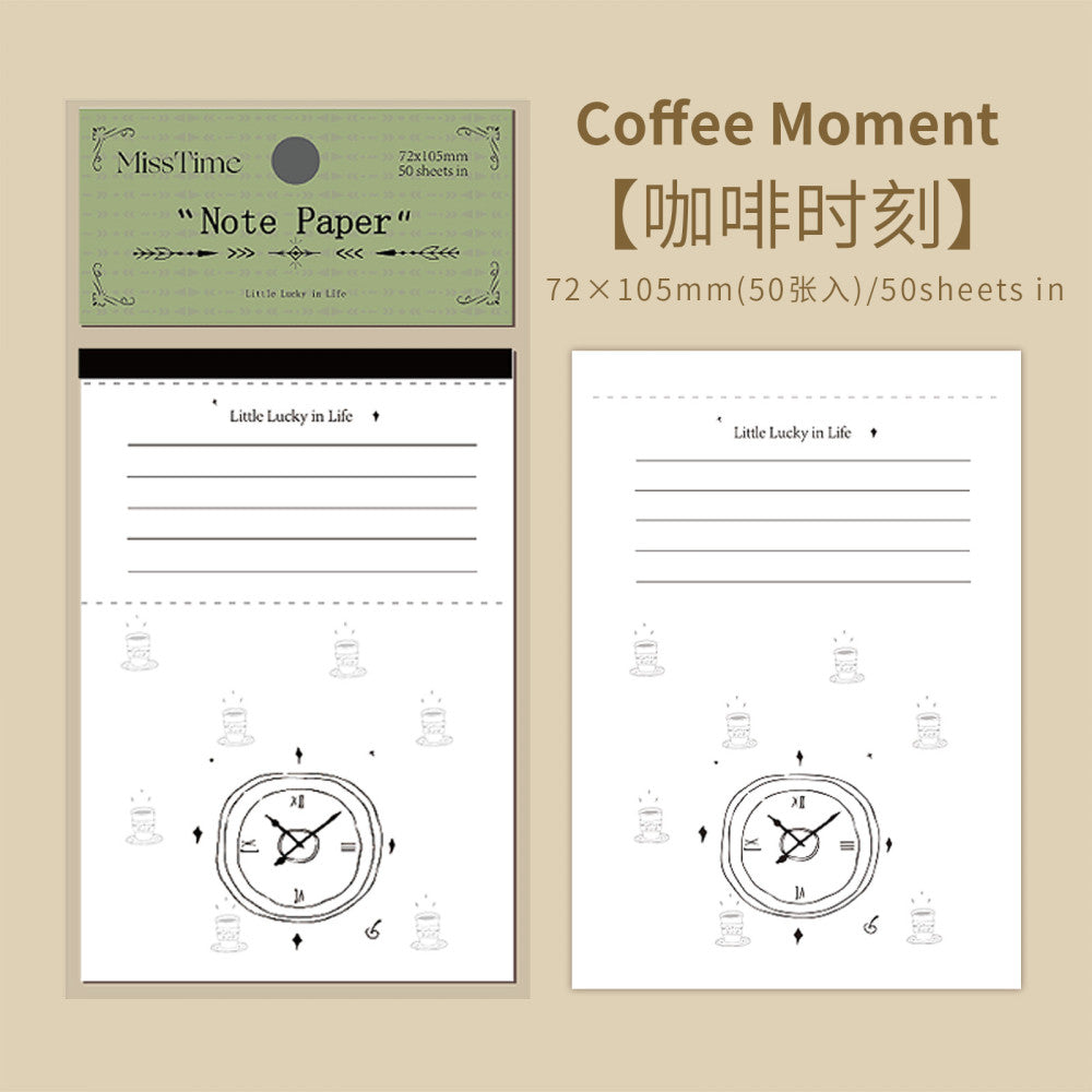 Retro Notes One Day One Night Series  paper 50 Sheets  6 Options