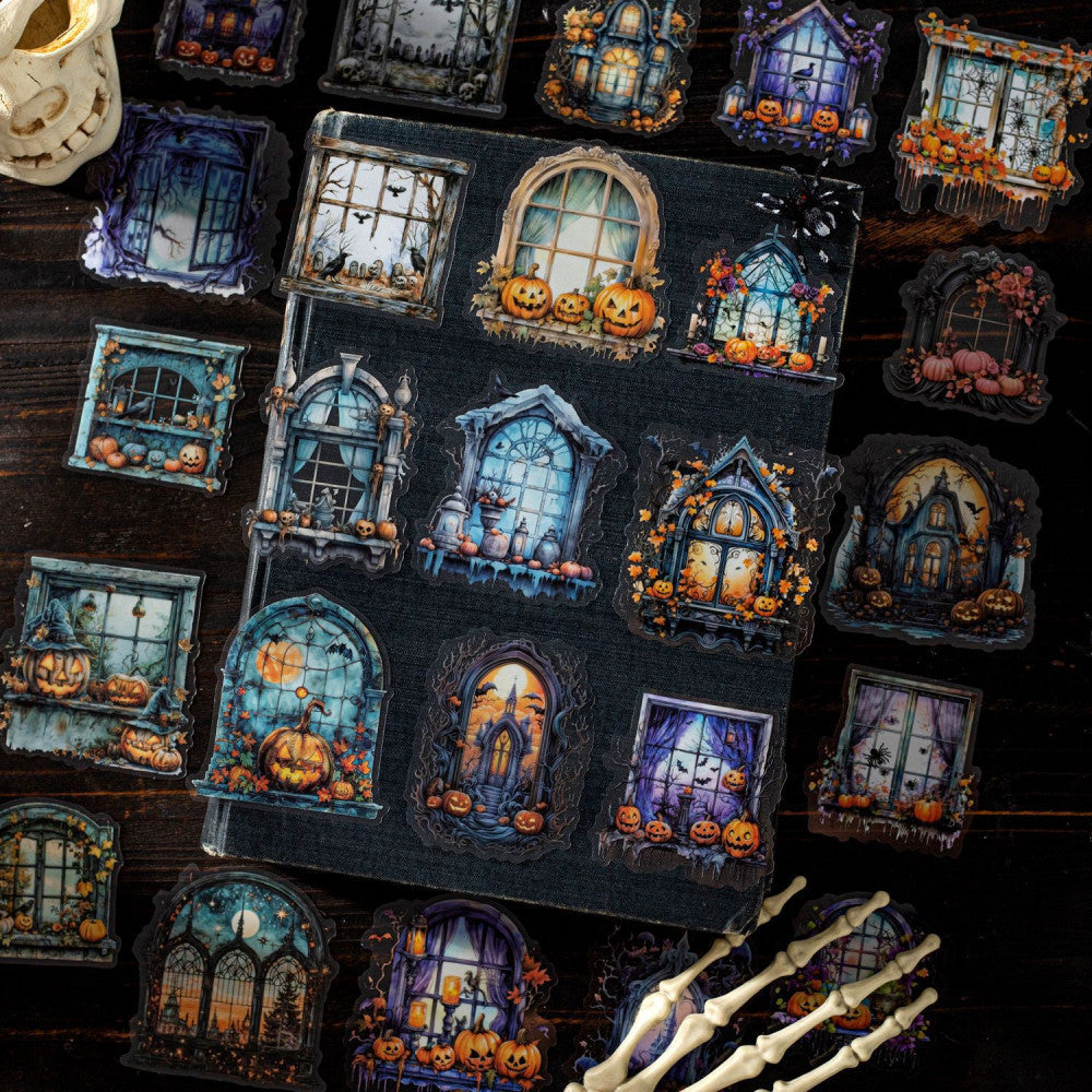 Dark Night Window Shadow Series Gothic PET Stickers 10 Sheets image 0