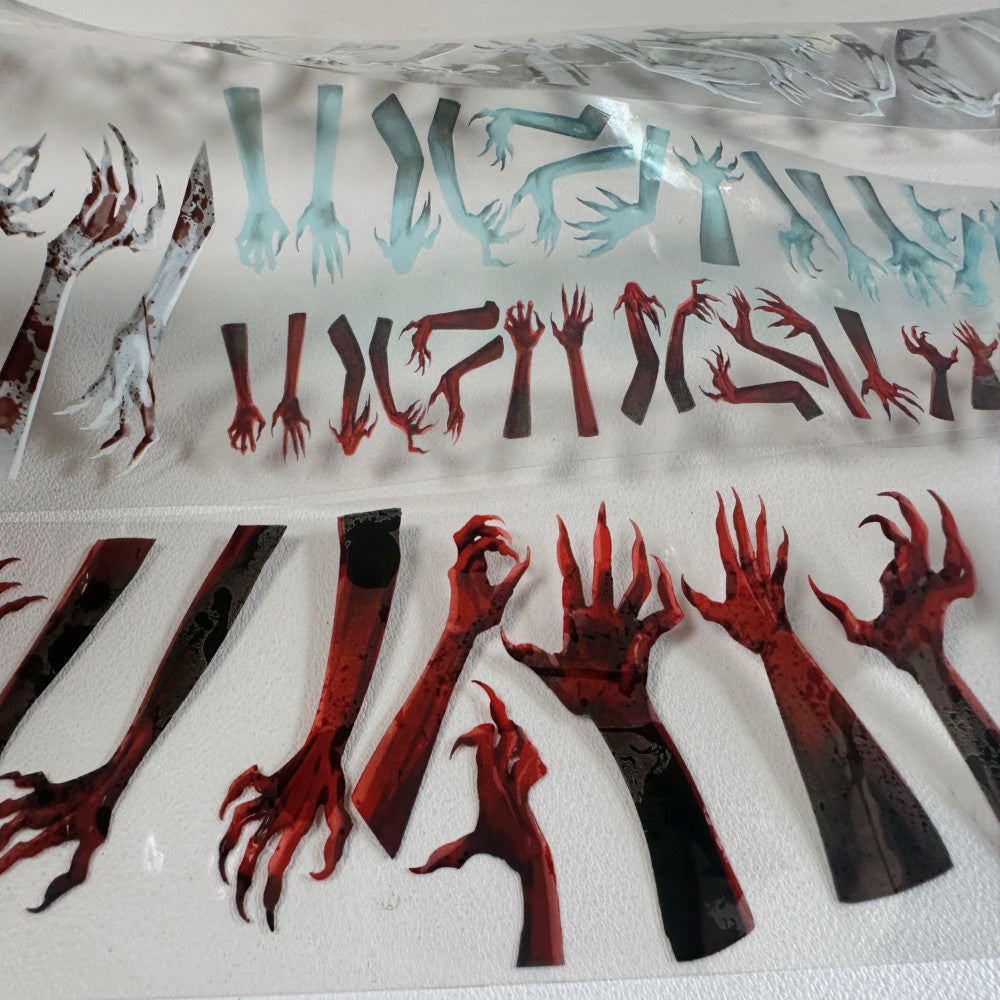 Caught You Dark Terror Hand Skeleton Pet Tape 4 5 cm 2 m image 4