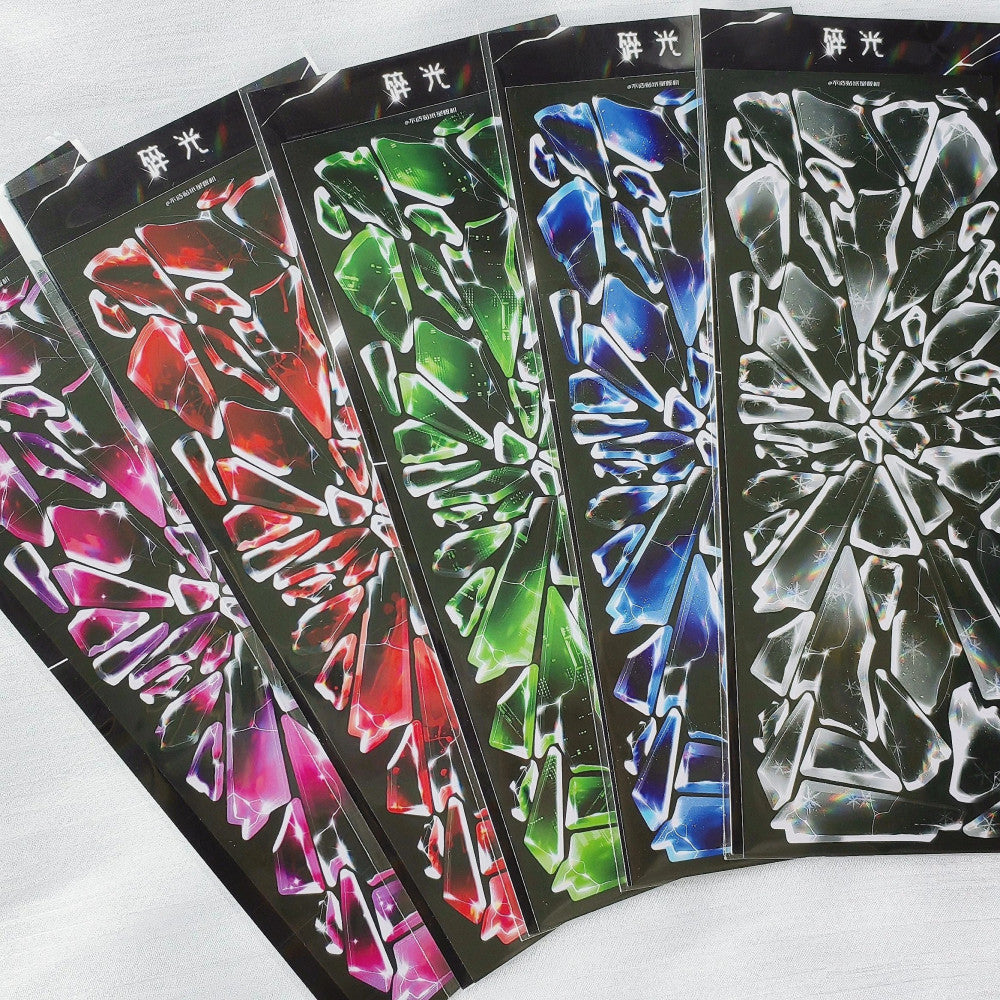 Broken glass PET stickers image 5