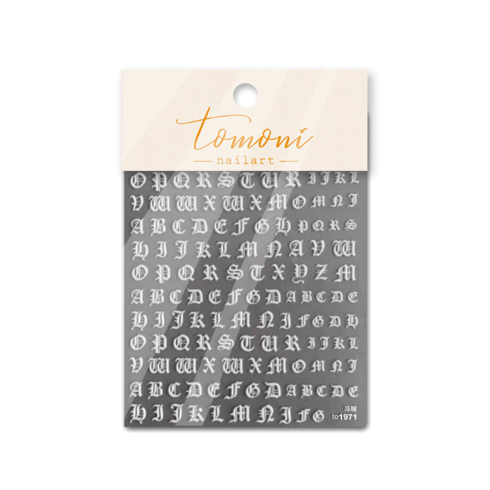 Black and white Gothic small letter stickers image 4