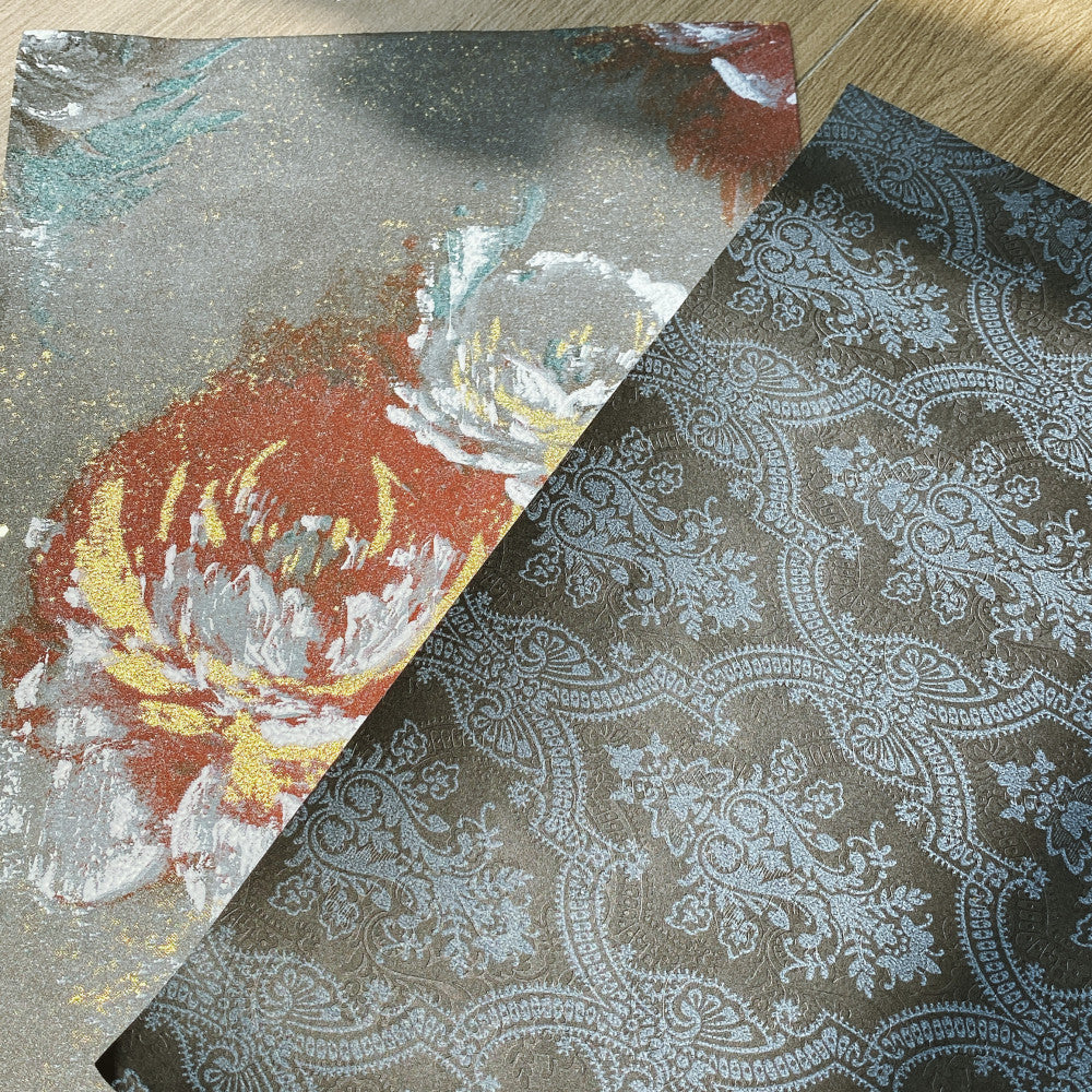 Dark Black Helloween Decorative Paper 7 Sheets image 5
