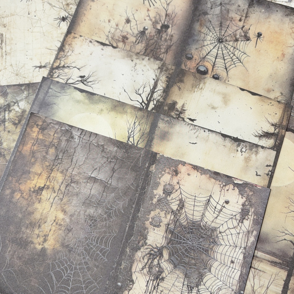Gothic Dark Spider Halloween Material Paper 12cm 18cm image 4
