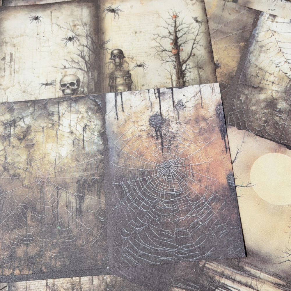 Gothic Dark Spider Halloween Material Paper 12cm 18cm image 5