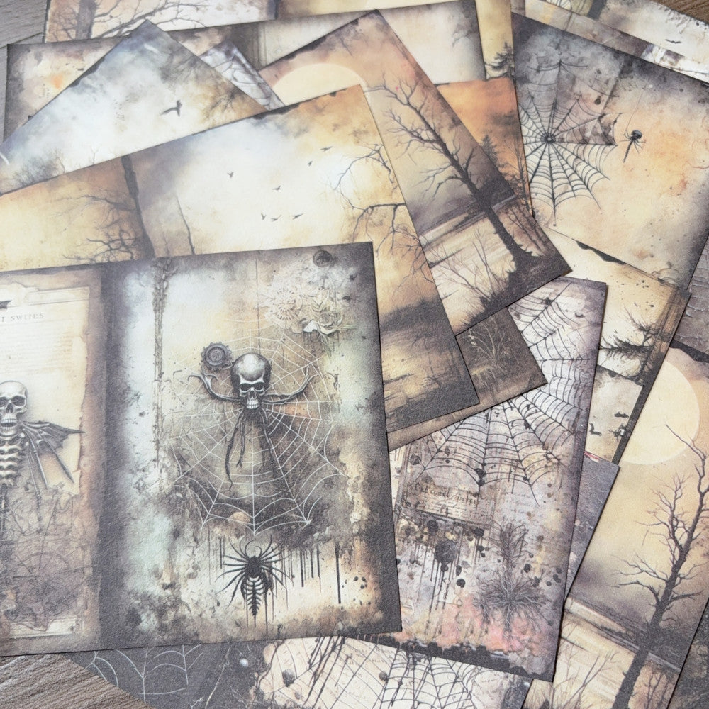 Gothic Dark Spider Halloween Material Paper 12cm 18cm image 0