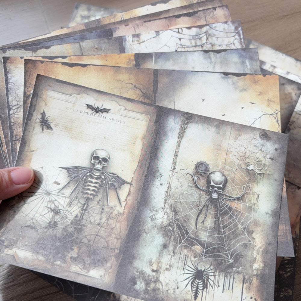 Gothic Dark Spider Halloween Material Paper 12cm / 18cm