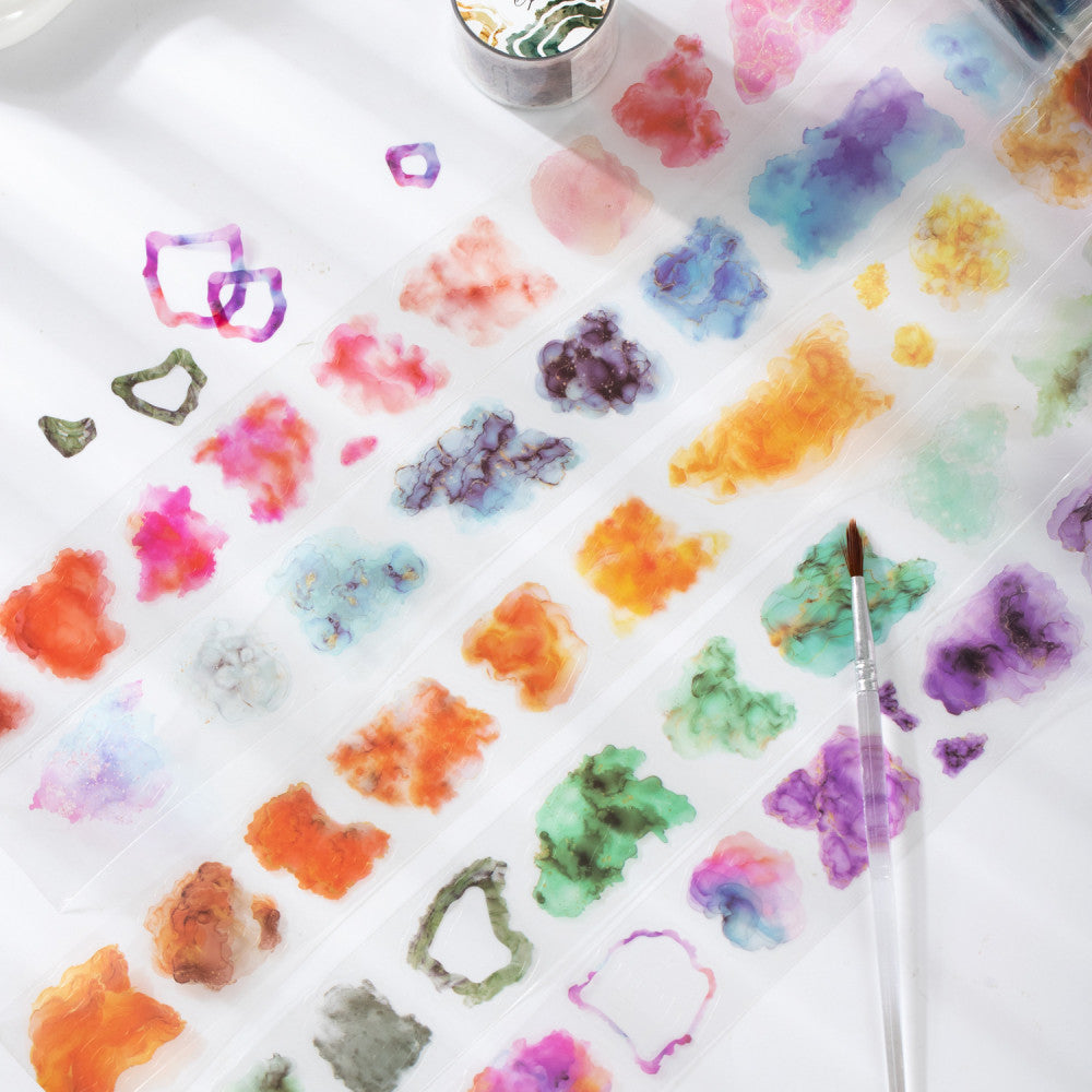 Color Breathing Series Watercolor PET Tape 3 5cm 2m image 0
