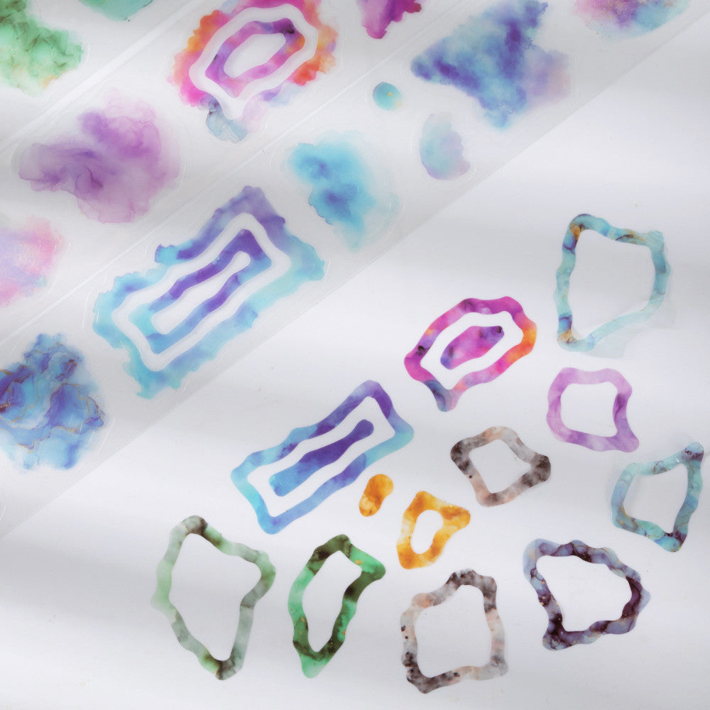 Color Breathing Series Watercolor PET Tape 3 5cm 2m image 1