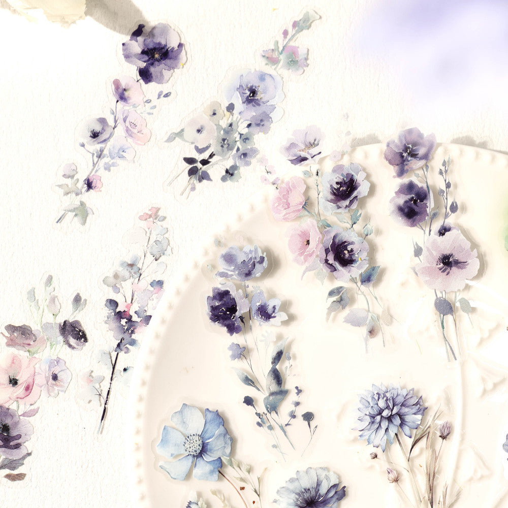 Forest flowers PET sticker pack 30 pieces image 1