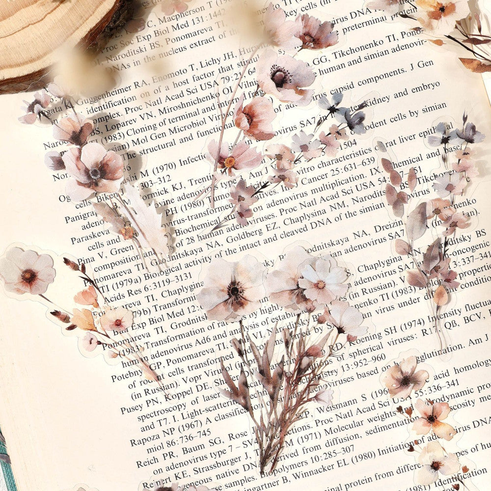 Forest flowers PET sticker pack 30 pieces image 3