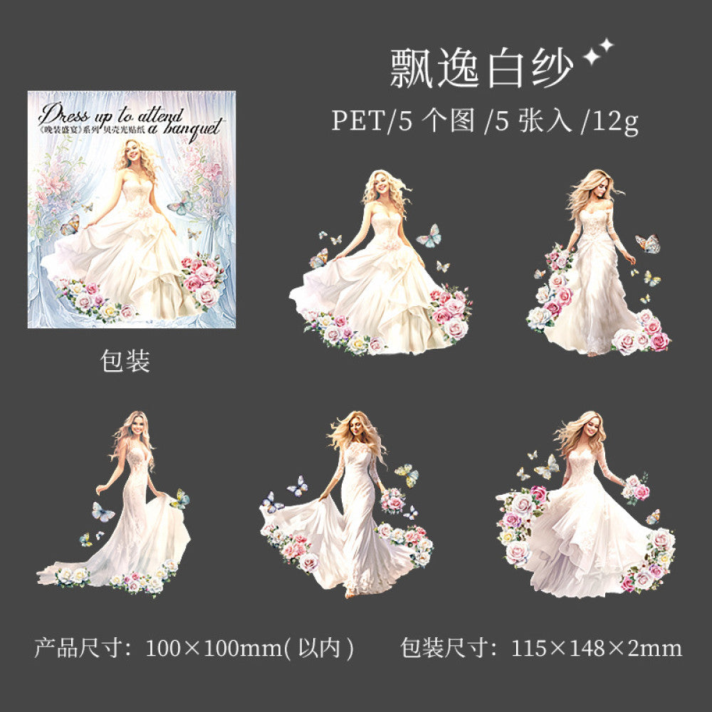Evening Feast Series  Fairy Character Theme PET Stickers