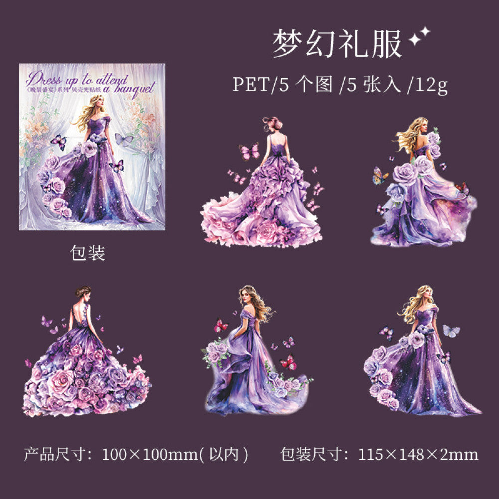Evening Feast Series  Fairy Character Theme PET Stickers