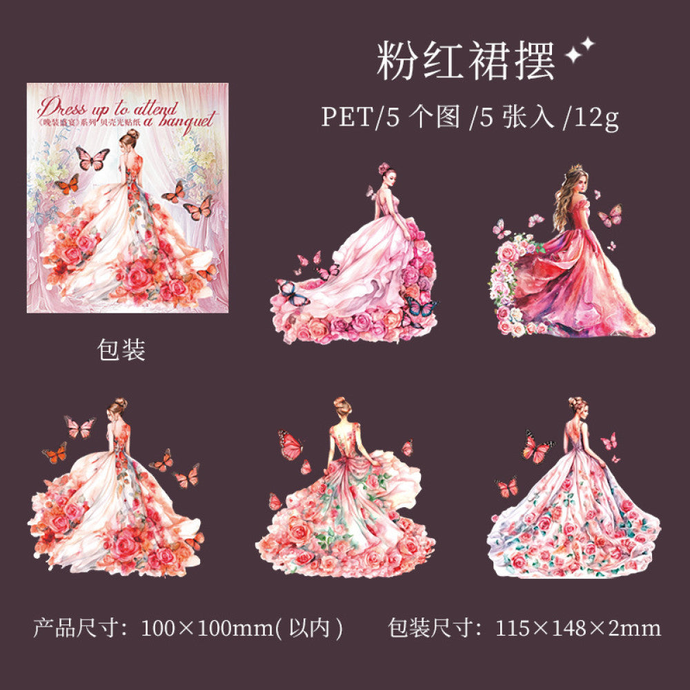 Evening Feast Series  Fairy Character Theme PET Stickers