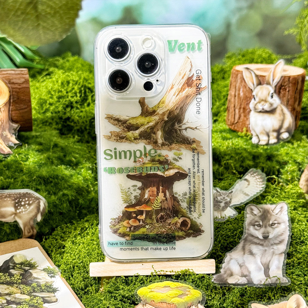 Retro Forest Animal PET Stickers 6 Types 25 Sheets image 3