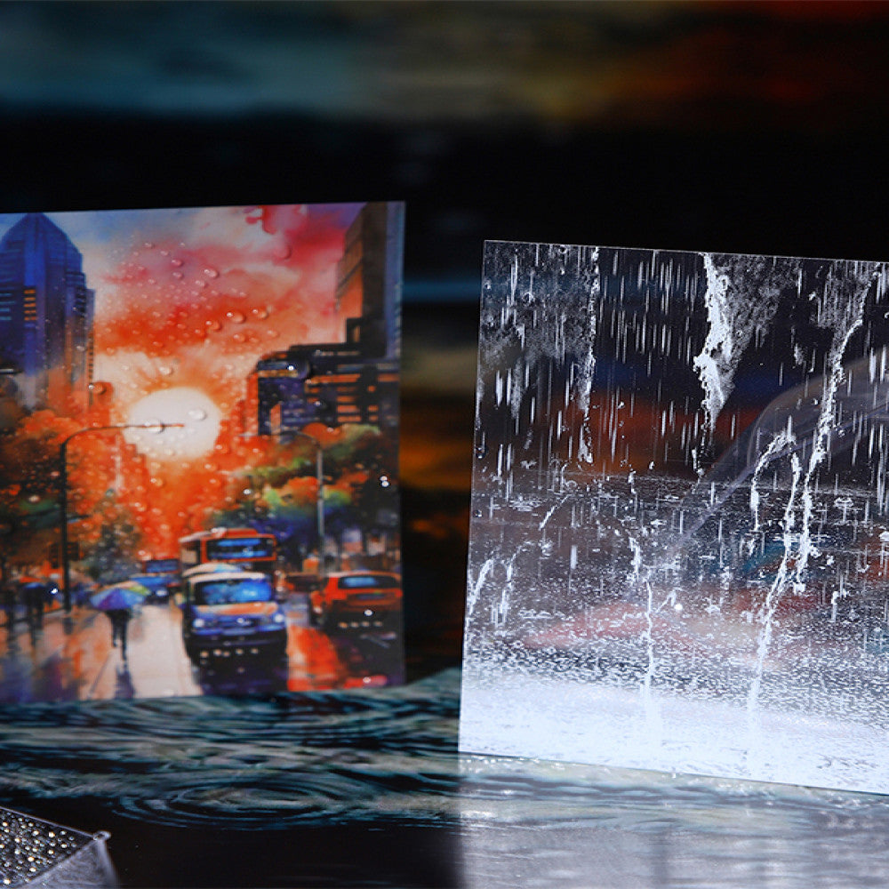After the rain rainy landscape PET stickers 20 Pcs image 1