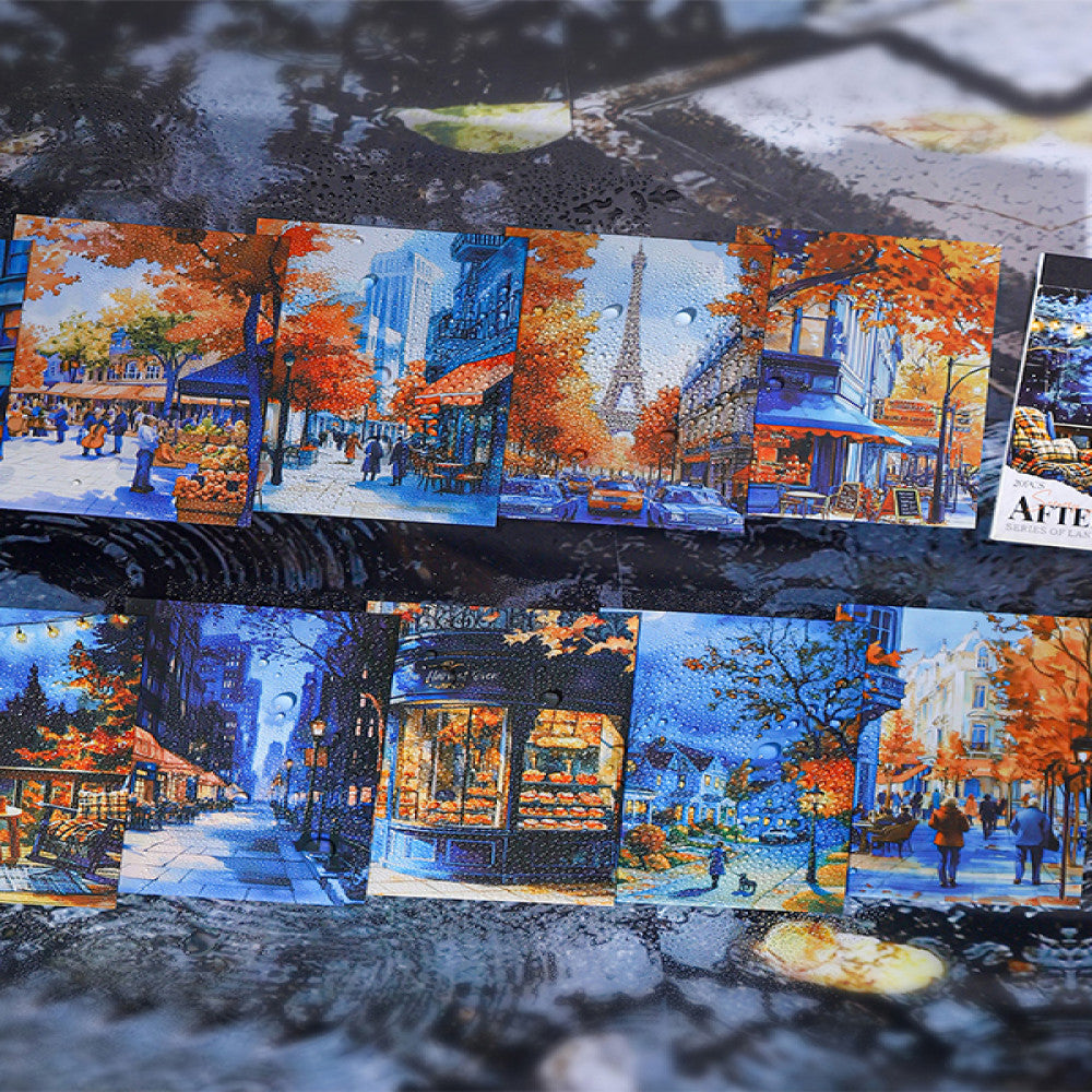 After the rain rainy landscape PET stickers 20 Pcs image 3